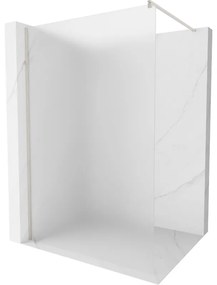 Mexen Kioto ścianka prysznicowa Walk-in 140 x 200 cm, szron 8 mm, nikiel szczotkowany - 800-140-101-97-30