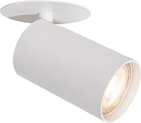 Zestaw 6 nowoczesnych reflektorów wpuszczanych białych GU10 50mm - Chels