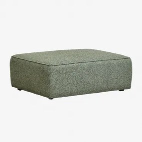 Modułowa Pufa Na Sofę Z Tkaniny Cardea Bouclé Bouclé Salvia Zieleń - Sklum
