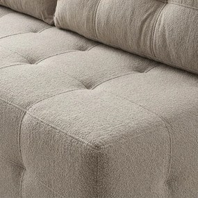 Sofa z Funkcją Spania MORANA Beżowa Boucle Nowoczesna