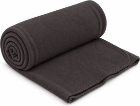 Koc fleece FLEORA, czekoladowy Rozmiar: 180 x 200 cm
