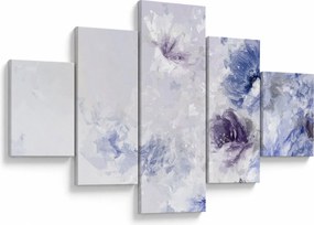 Obraz - Kwiaty, teksturowane malarstwo (125x70 cm)