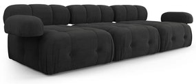 Czarna sofa 288 cm Ferento – Cosmopolitan Design