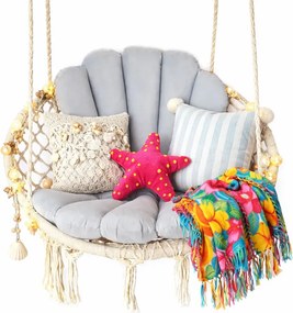 Szara Skandynawska Huśtawka Na Taras B0-N45