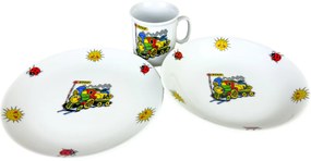 Thun 3-częściowy zestaw obiadowy dla dzieci Pociąg