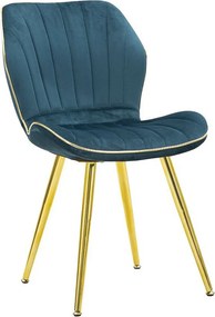 Zestaw 2 Krzeseł VKH384, Turkusowy, 46x58x77 cm, Kendra Home