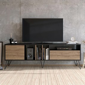 Stolik pod telewizor Mistico Walnut and Black