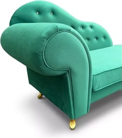 Elegancki szezlong tapicerowany w stylu angielskim