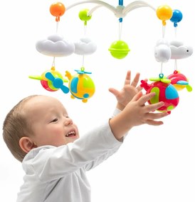 Baby Mix Karuzela nad łóżeczko z projektorem ipilotem, niebieska