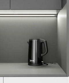 Kuchnia biurowa NIKA ze zlewem i kranem 1000 x 600 x 2000 mm, biały, prawe