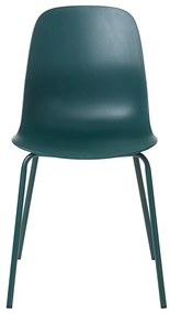Turkusowe plastikowe krzesło Whitby – Unique Furniture