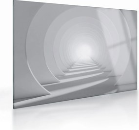 Obraz na szkle - tunel 3D (70x50 cm)