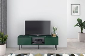 Zielona nowoczesna komoda RTV Dancan MIRKA / szer. 130 cm