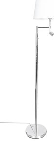 ByRydens 1988780-5000 Lampa stojąca ORLANDO 1xE27/5W/230V+LED/3W biała/chrom