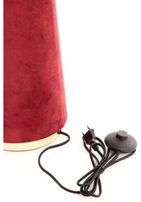 Czerwona lampa stojąca z tekstylnym kloszem (wysokość 168 cm) Devia – Light &amp; Living