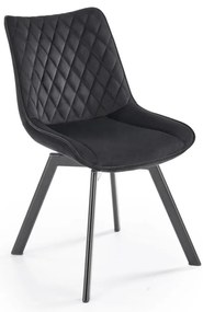 Krzesło do jadalni OMBRA, 1 szt., czarne