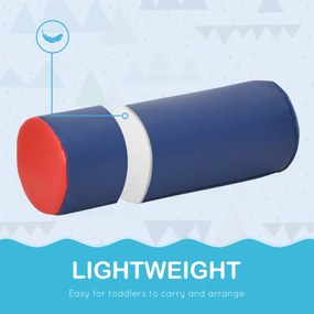 HOMCOM Zestaw miękkich klocków budowlanych 11-częściowy Piankowe zabawki dla maluchów 1-3 lata Kolorowe i bezpieczne | Aosom PL