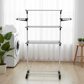 Pionowa suszarka na pranie z miejscem na wieszaki, 160 cm, ALTO