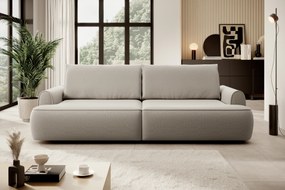 Masseno Sofa MARE z funkcją spania i pojemnikiem na pościel, Rozkładana sofa - Beżowy, ONEGA 2