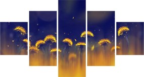 Obraz - Dmuchawce (125x70 cm)