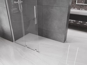 Mexen Velar ścianka prysznicowa rozsuwana Walk-in 70 x 200 cm, transparent 8 mm, chrom - 871-070-000-03-01