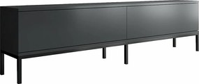 Stojak pod TV – 180 x 47 x 30 cm – Antracyt i czerń – Płyta wiórowa