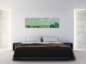 Obraz - Alfred Sisley,  Meadow, reprodukcje (170x50 cm)