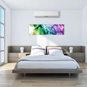Obraz - kolorowy dym (170x50 cm)