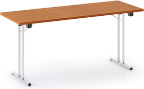 Składany stół konferencyjny FOLDING, 160x80 cm, czereśnia