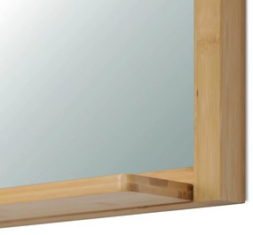 Lustro ścienne B043 NAT, bambus, M