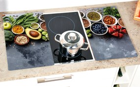 Szklane płyty ochronne na kuchenkę, AVOCADO, 2 sztuki w komplecie, KESPER