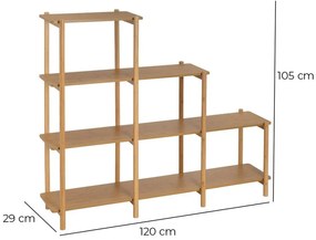 Regał w naturalnym kolorze 120x105 cm – Casa Selección