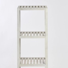 Regał łazienkowy 4 poziomy, drewniany, ZELLER