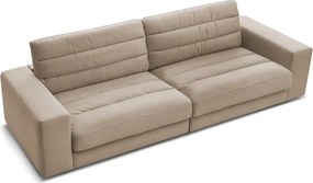 Szarobrązowa aksamitna sofa 276 cm Sierra – Bobochic Paris