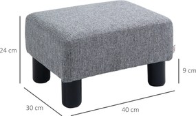 HOMCOM Pufa z eleganckim materiałowym pokryciem