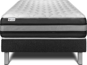 lózka z materacem VITAL SPRING ZEN 120 x 200 cm Rama lózka Czarny