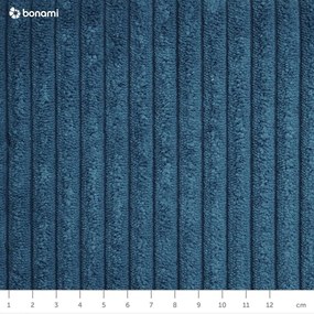 Ciemnoniebieska sztruksowa rozkładana sofa 211 cm Marcel – Bobochic Paris