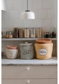 Jasnobrązowy tekstylny dziecięcy kosz na zabawki ø 28x27 cm Honey Pot – Lorena Canals