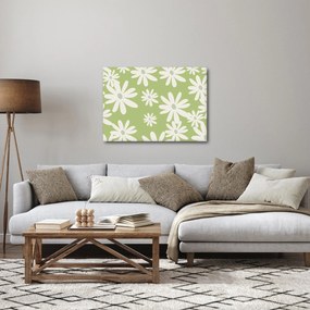 Obraz - Hipisi, zielone kwiaty N⁰1 (70x50 cm)