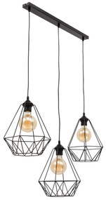 Lampa wisząca BENDINNI III czarna ELTAP