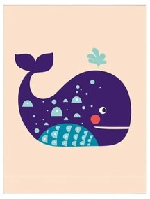 Obrazek dziecięcy 24x29 cm Whale – Wallity