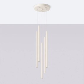 Kremowa lampa wisząca ø 25 cm Fideus – Nice Lamps