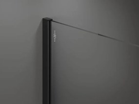 Mexen Kioto ścianka prysznicowa Walk-in 100 x 200 cm, czarna ramka 8 mm, czarna - 800-100-101-70-70