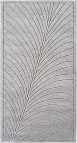 Dywan uniwersalny Nova 3D Liść szary 80 cm x 250 cm