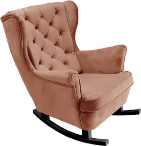 Fotel Relax z Tapicerowanym Siedzeniem i Podłokietnikami, Fotel TV 102x81x95cm Pudrowy róż_29831