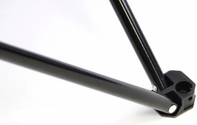 Zestaw na camping - 2x składane krzesło z uchwytem - czarne