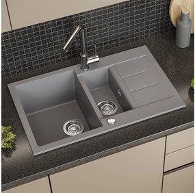 Zlewozmywak szary 80x50x20 seattle