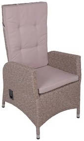 Jasnobrązowy fotel ogrodowy ze sztucznego rattanu Braga – Garden Pleasure