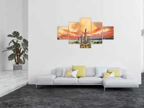 Obraz - Malowane miasto (125x70 cm)