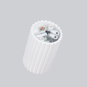 Plafon KARBON 10 biały ryflowany SOLLUX  LIGHTING